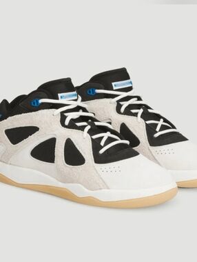 Men's White, Black & Blue High-Top Suede Sneakers By Addidas Bad Bunny Bo1